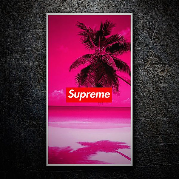 Pegatinas: Supreme playa