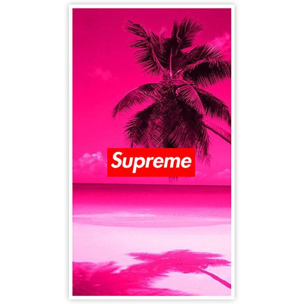 Pegatinas: Supreme playa