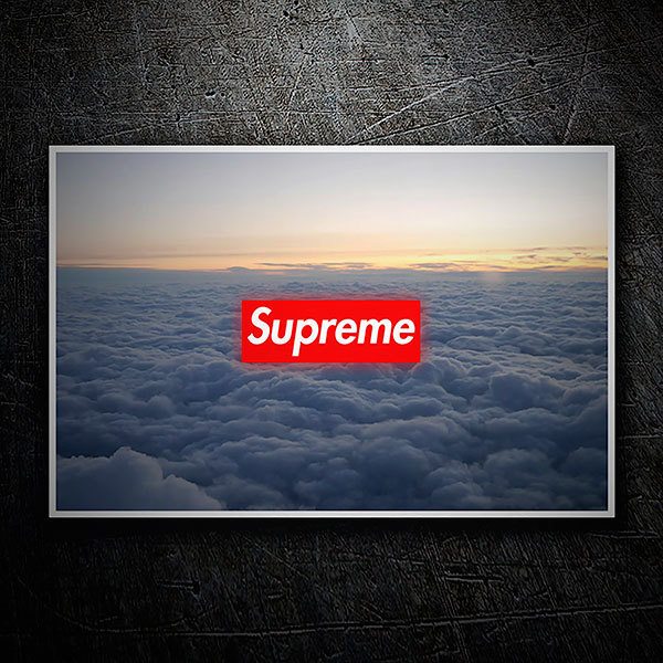 Pegatinas: Supreme nubes