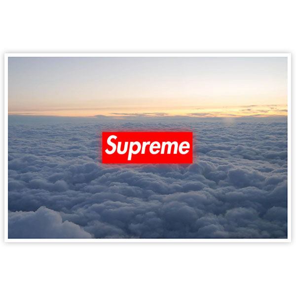 Pegatinas: Supreme nubes