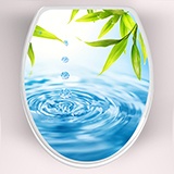 Vinilos Decorativos: Tapa wc Gotas de agua 3