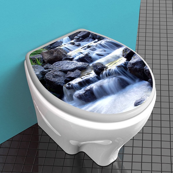 Vinilos Decorativos: Tapa WC Cascada