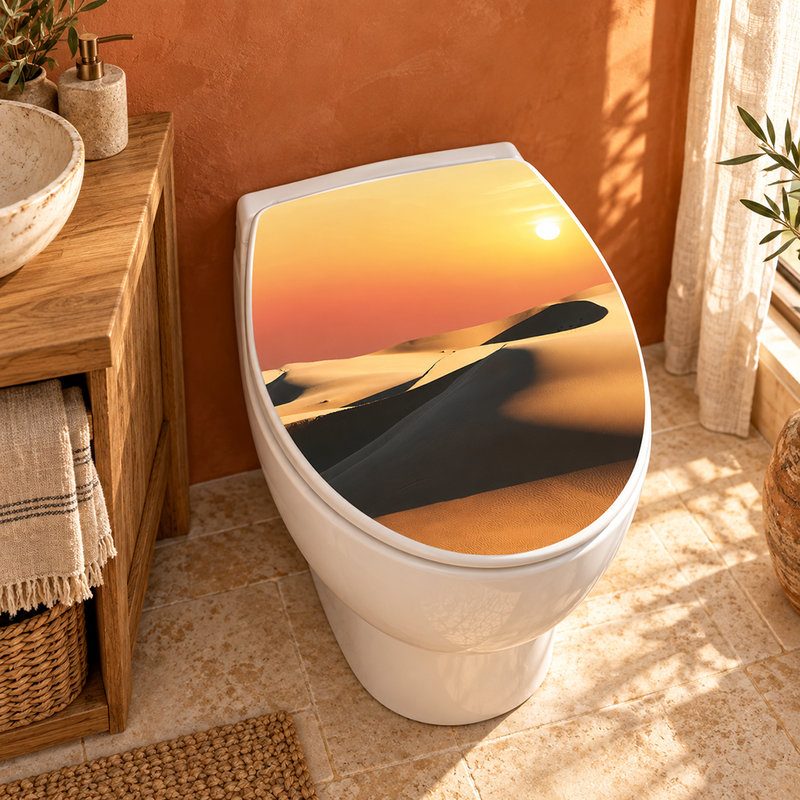 Vinilos Decorativos: Tapa WC desierto
