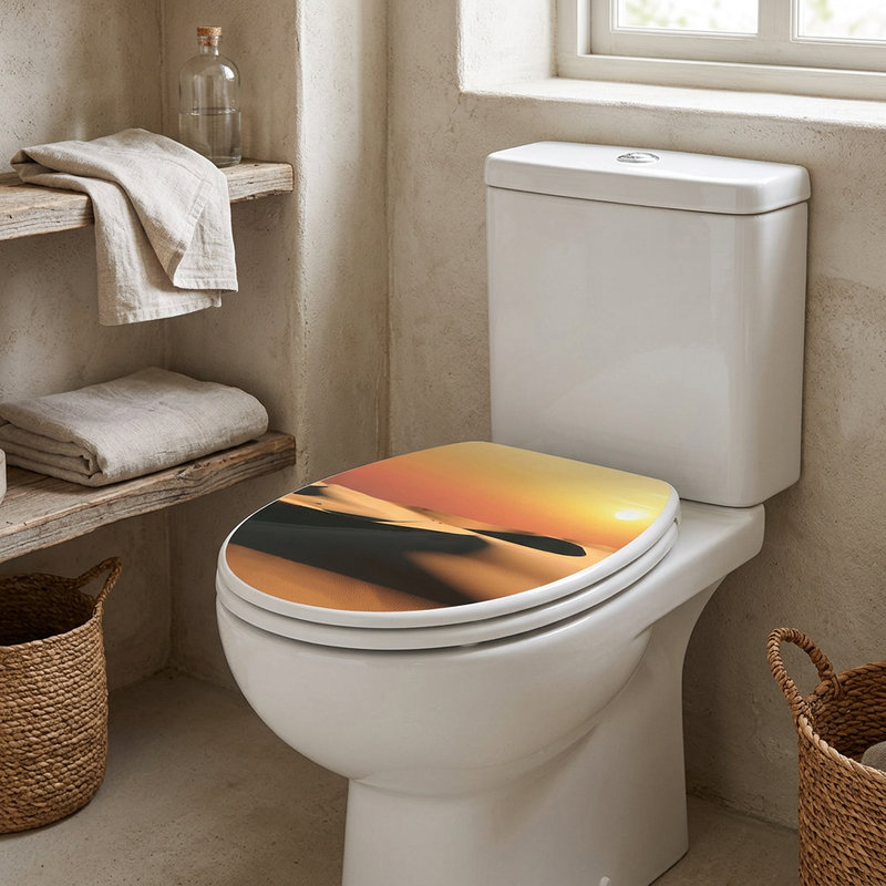 Vinilos Decorativos: Tapa WC desierto