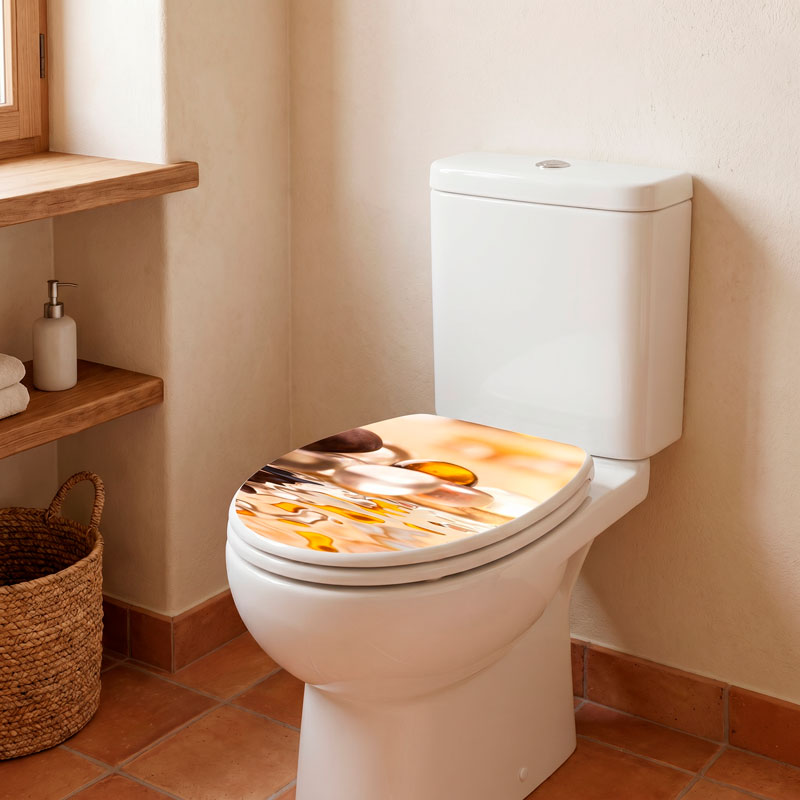 Tapa wc Piedras agua zen 5