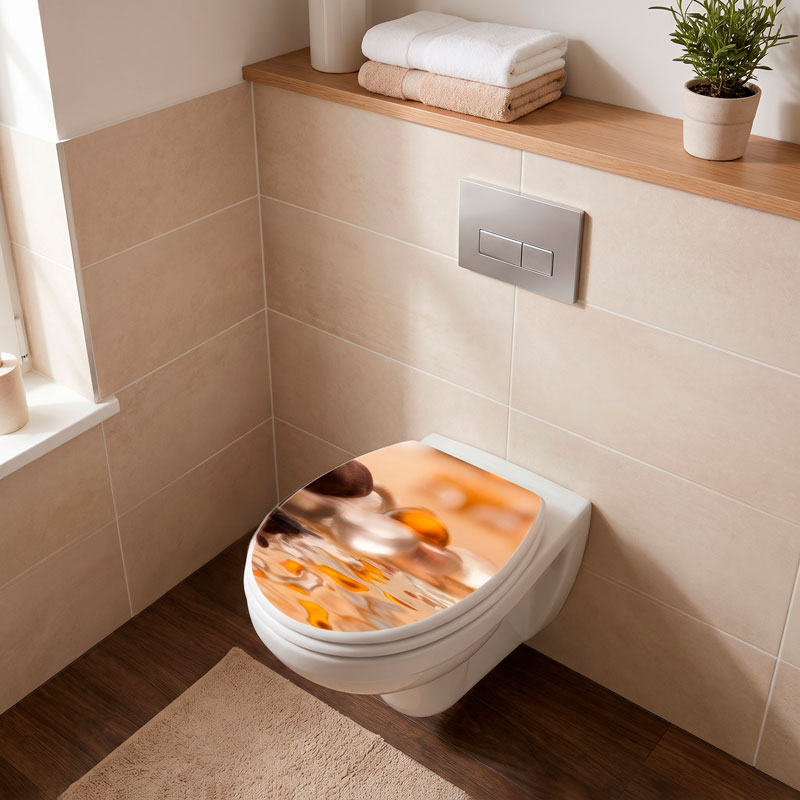 Tapa wc Piedras agua zen 6