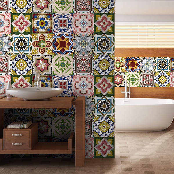 Vinilos para cubrir azulejos de baño - Teleadhesivo