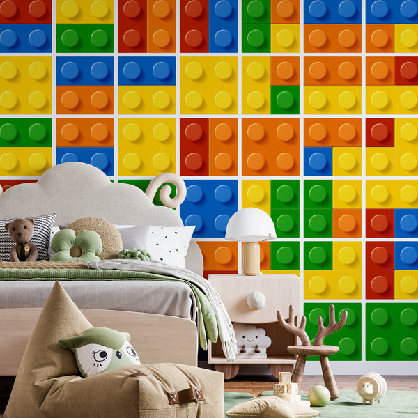 Vinilos Decorativos: Kit 49 azulejos de Lego para baño