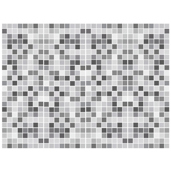 Vinilos Decorativos: Kit 48 vinilos para azulejos mosaico de grises