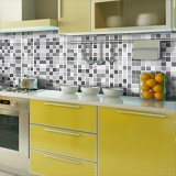 Vinilos Decorativos: Kit 48 vinilos para azulejos mosaico de grises 4