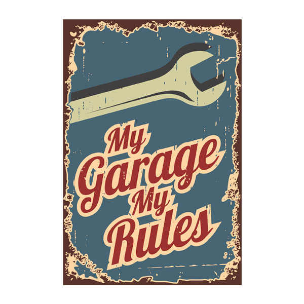 Vinilos Decorativos: My Garage my Rules