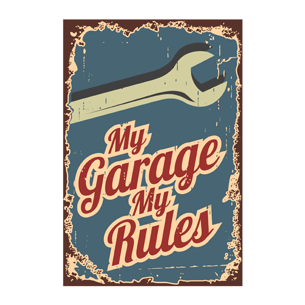 Vinilos Decorativos: My Garage my Rules