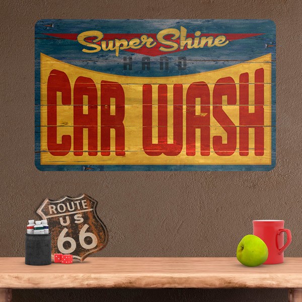 Vinilos Decorativos: Super Shine Car Wash