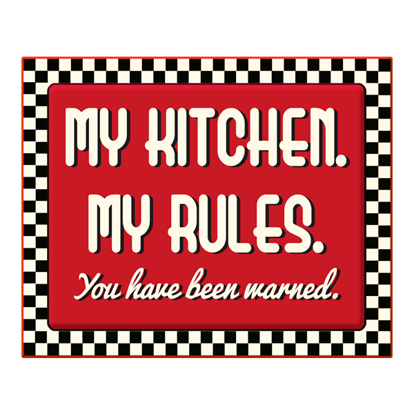Vinilos Decorativos: My Kitchen my Rules 0
