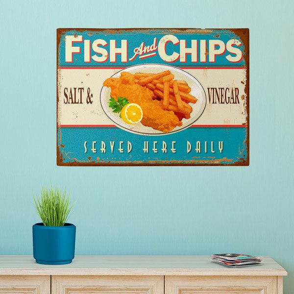 Vinilos Decorativos: Fish and Chips 1