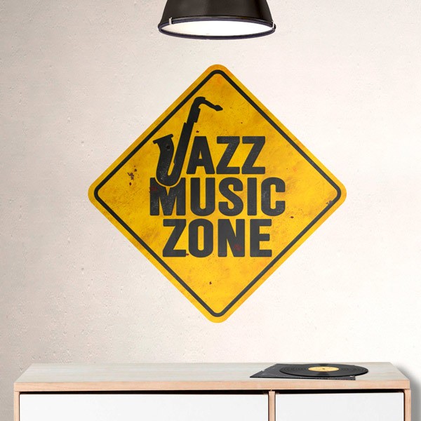 Vinilos Decorativos: Jazz Music Zone