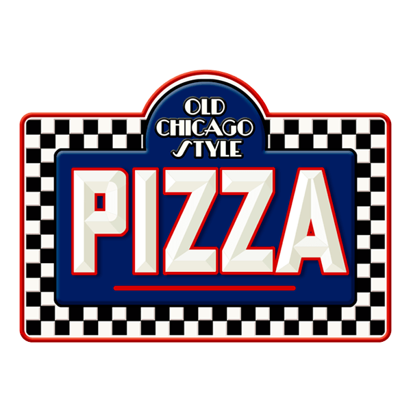 Vinilos Decorativos: Old Chicago Style Pizza 0