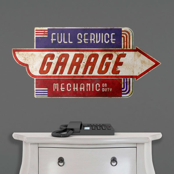 Vinilos Decorativos: Garage Mechanic on Duty