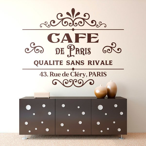 Vinilos Decorativos: Café de París, 43 Rue de Cléry 0
