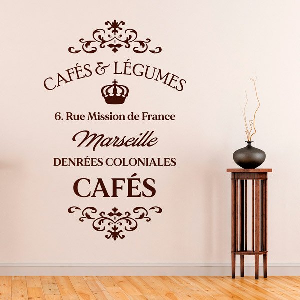 Vinilos Decorativos: Cafés e Légumes