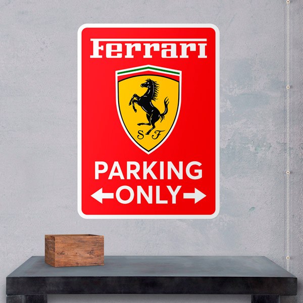 Vinilos Decorativos: Ferrari Parking Only