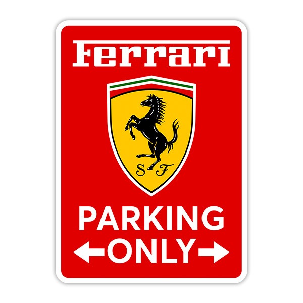 Vinilos Decorativos: Ferrari Parking Only