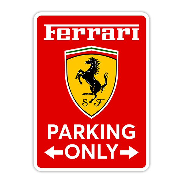 Vinilos Decorativos: Ferrari Parking Only