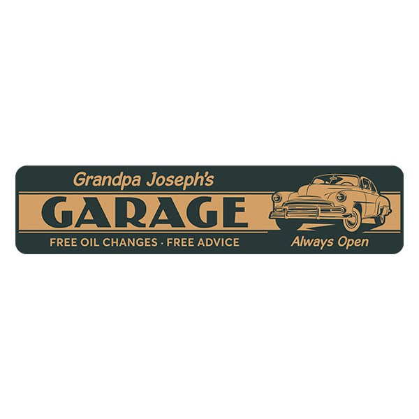 Vinilos Decorativos: Garage Always Open Personalizado