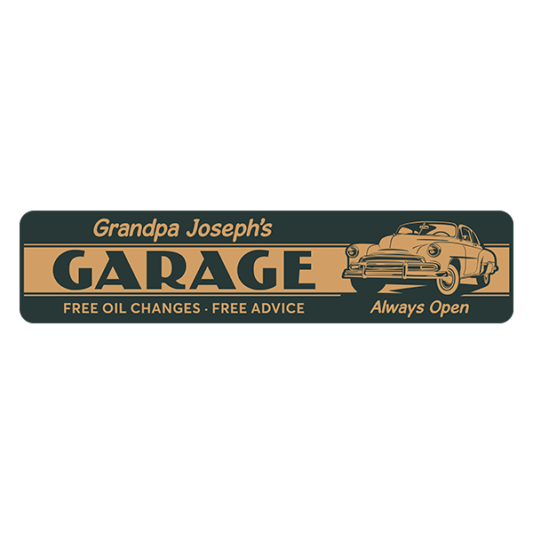 Vinilos Decorativos: Garage Always Open Personalizado