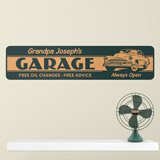 Vinilos Decorativos: Garage Always Open Personalizado 3