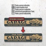 Vinilos Decorativos: Garage Always Open Personalizado 4