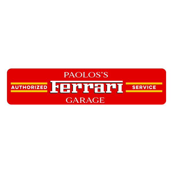 Vinilos Decorativos: Ferrari Garage Personalizado