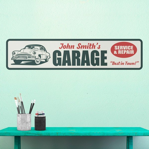 Vinilos Decorativos: Garage Service & Repair Personalizado