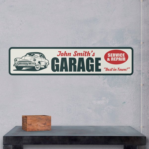 Vinilos Decorativos: Garage Service & Repair Personalizado