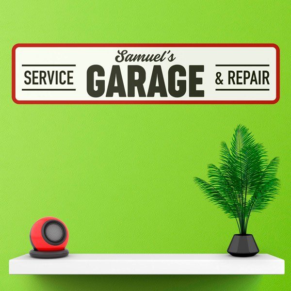 Vinilos Decorativos: Service Garage Personalizado