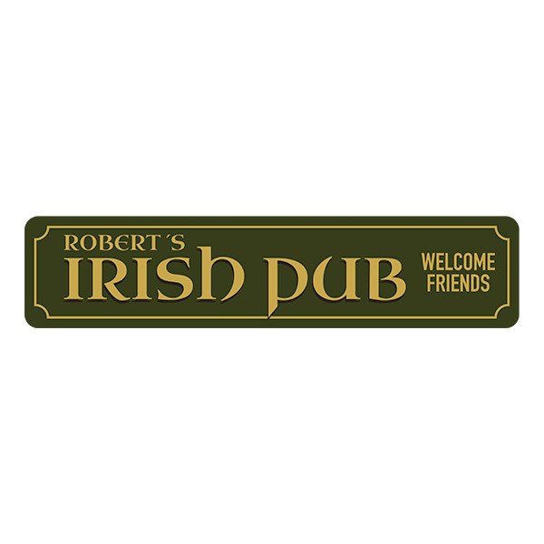 Vinilos Decorativos: Irish Pub Welcome Friends