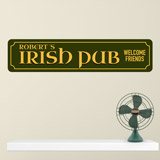 Vinilos Decorativos: Irish Pub Welcome Friends 3