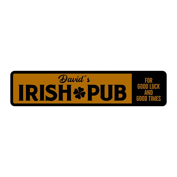 Vinilos Decorativos: Irish Pub Good Luck and Good Times