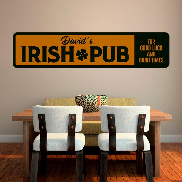 Vinilos Decorativos: Irish Pub Good Luck and Good Times