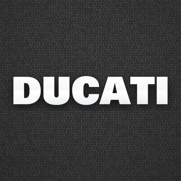Pegatinas: Ducati logotipo recto