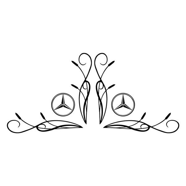 Pegatinas: Logo Mercedes para camión