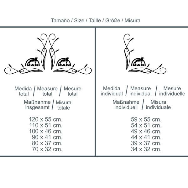 Pegatinas: Logo Man para camión
