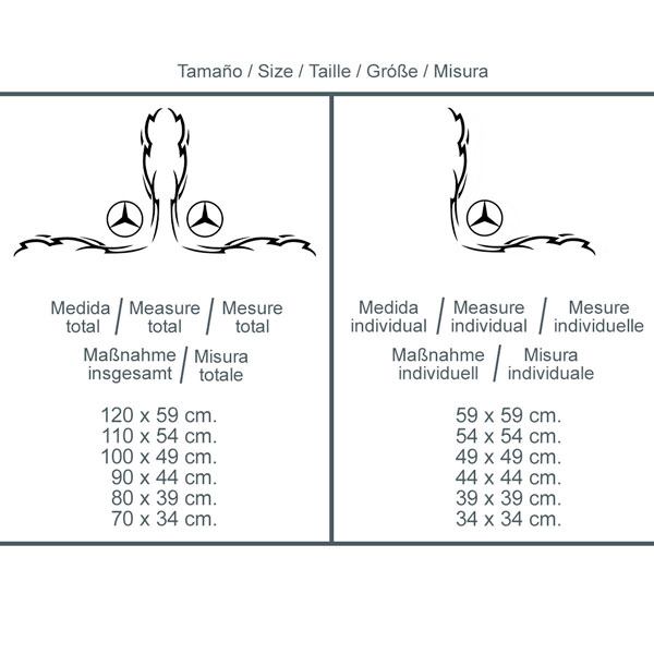 Pegatinas: Logo tribal Mercedes para camión