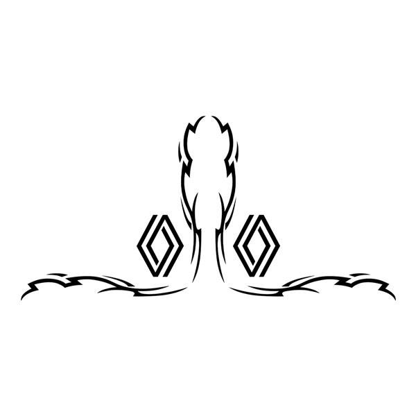 Pegatinas: Logo tribal Renault para camión