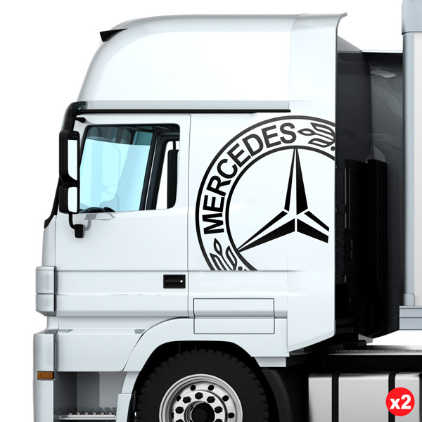 Pegatinas: Camión Mercedes