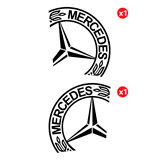 Pegatinas: Camión Mercedes 3
