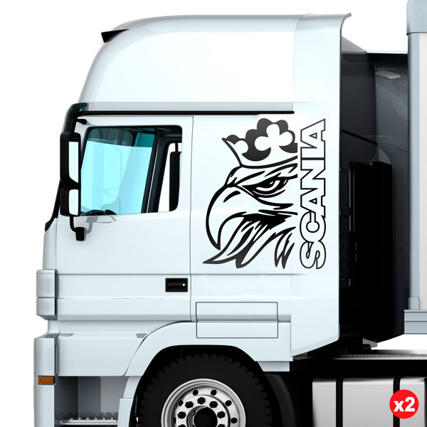 Pegatinas: Águila de Scania para camión