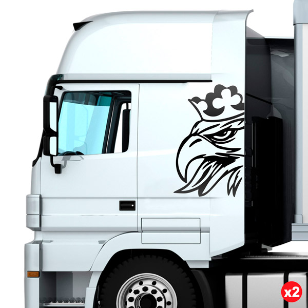 Pegatinas: Cabeza de Águila de Scania para camión
