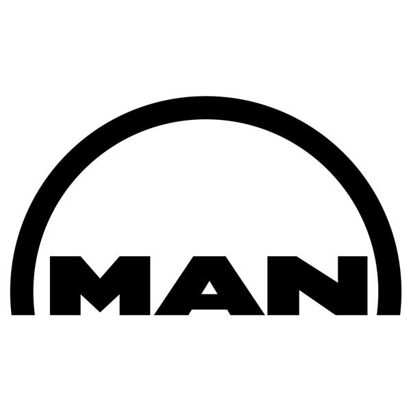 Pegatinas: Logo sencillo MAN para camión
