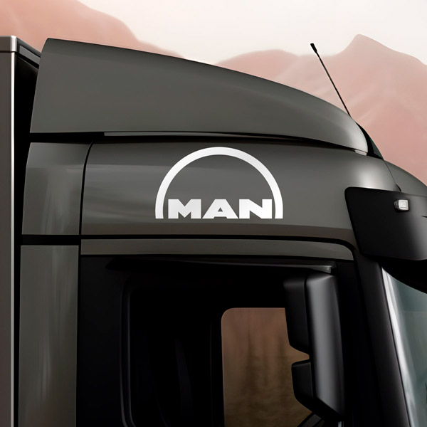 Pegatinas: Logo sencillo MAN para camión